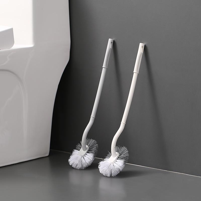 Wall-Mounted Punch-Free Toilet Brush for Clean, No Dead Corners