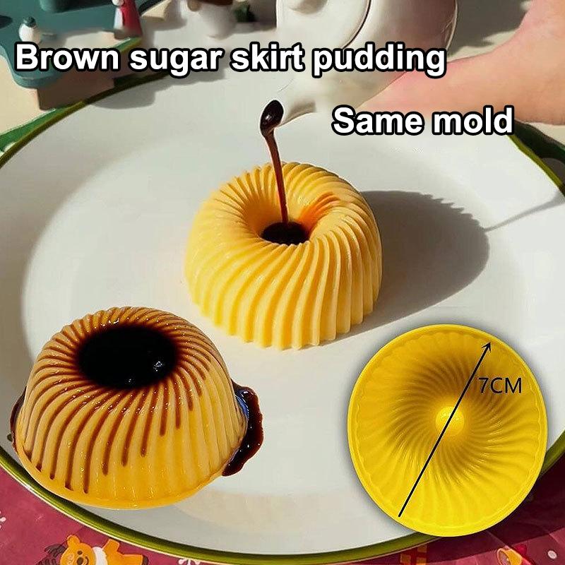 Spiral Apple Shape Mousse Desserts Cake Mold Ice Cream Mold Silicone Mold Reusable Kitchen Decorating Tools For Home Bakers