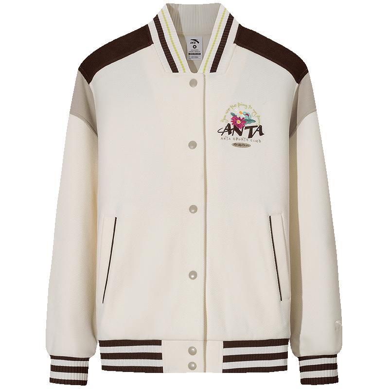 Anta Женская бейсбольная куртка в стиле ретро L