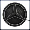 För Mercedes Benz W176 W246 W205 W212 W207 W217 W251 W166 Silver och Svart Emblem Framgrill Lyst Logotyp Stjärn Emblem