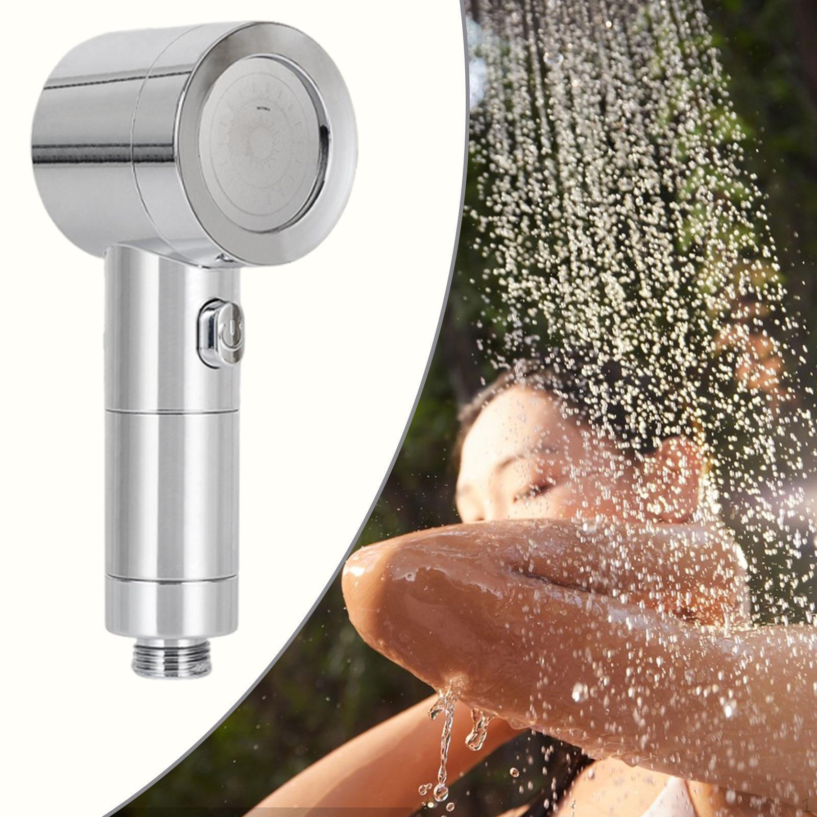 High Pressure ed Shower Head Handheld Sprayer Toilet with Showerhead for Bath House Bathroom Dry Silver