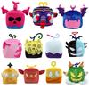 Neue Blox Fruits Plüschpuppe Actionfigur Niedlich Kawaii Graue Serie Spielzubehör Ornamente Sammlung Desktop-Display Geschenk Spielzeug