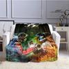 Motorcycle Isle of Man Tt Printed Blankets Flannel Warm Blanket Soft Cozy Blanket Travel Blankets Bed Linings Birthday Gift