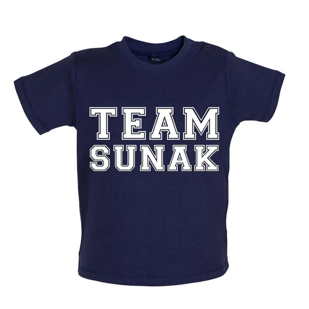 Team Sunak - Baby Kids Boys Girls Unisex T-Shirt / Babygrow - Prime Minister Rishi Tory Tories Love PM 100