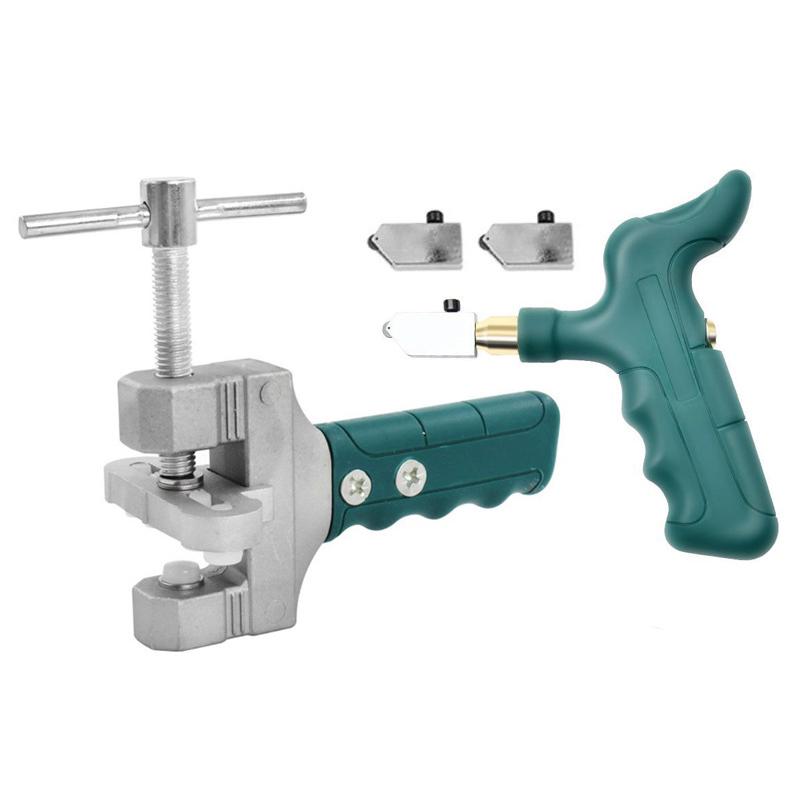 2In1 Glass Ceramic Tile Cutter Easy Glide With Knife Wheel Diamond Roller Glass Cutter Cutting Machine Opener Breaker Tool Set