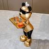 Cartoon Bear Figurines Living Room Tray Ornament Luxury Multifunctional Tissue Box Figurines Modern Home Decoration Ornament