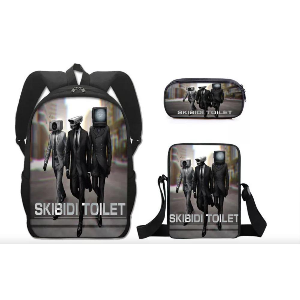 Peripheral Toilet Trend Ins Backpack European and American Retro School Bag Toilet Man Bag