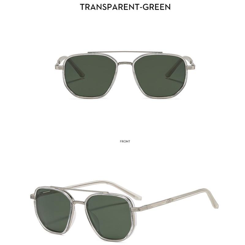 Women's Sunglasses, Men's and Women's Fashion Double-beam Metal Sunglasses, Driving Sunglasses