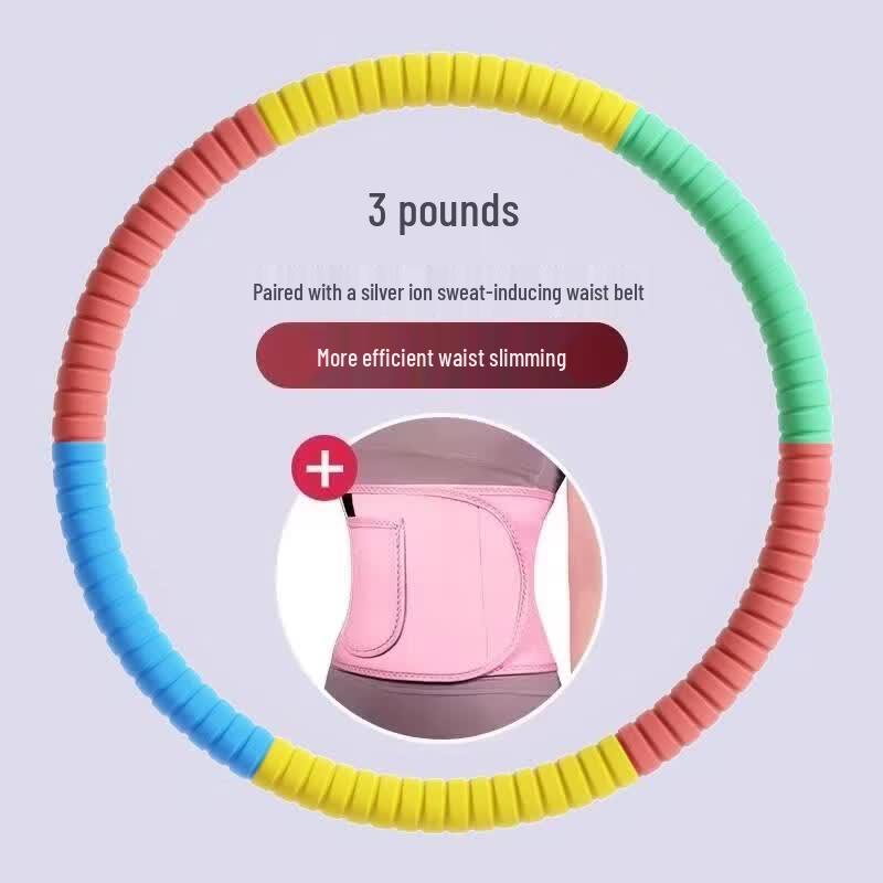HANDUNYOU Smart Hula Hoop with Silver Ion Sweat Belt