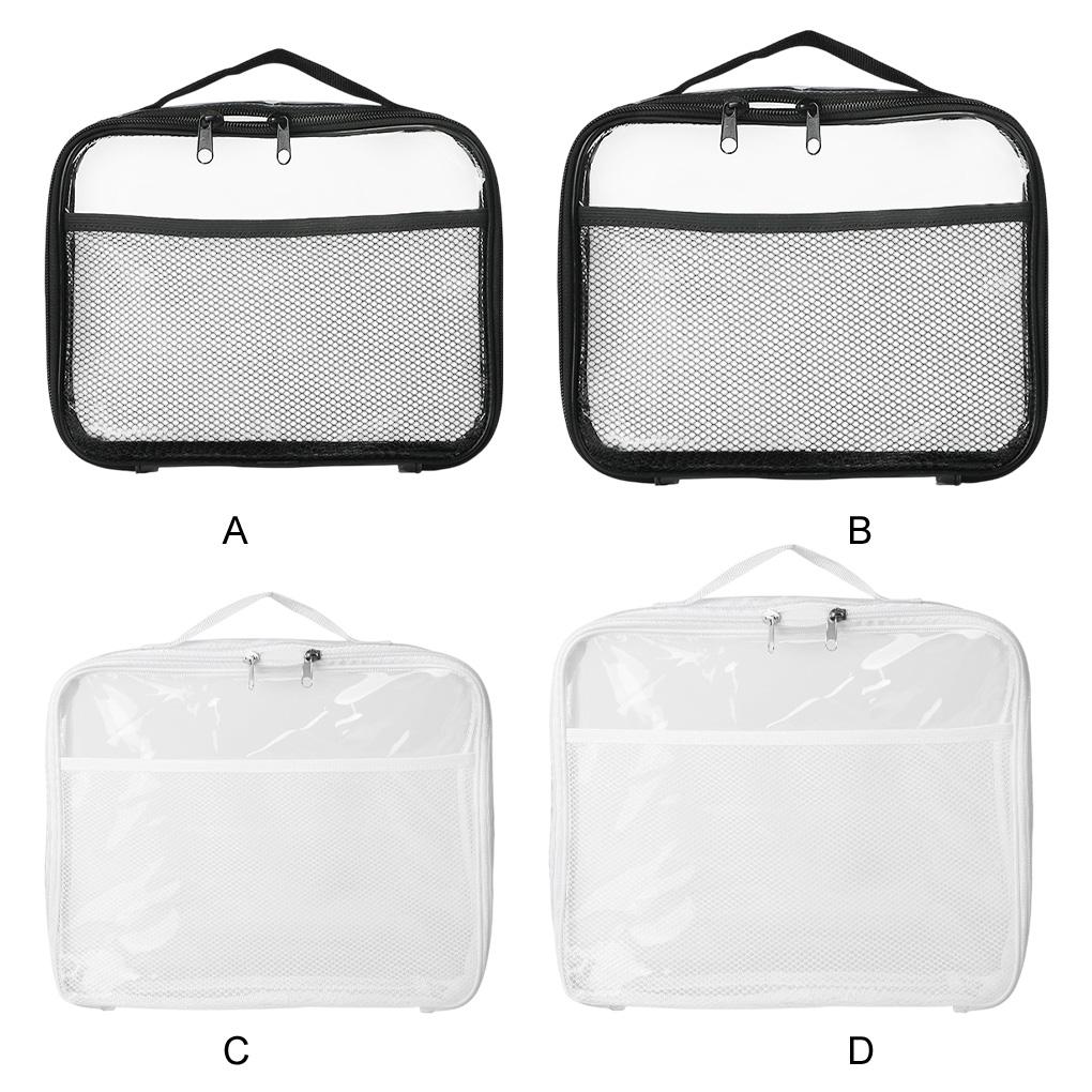 Toy Storage Case For Kids PVC Organizer Bags With Mesh Pockets For Small Models Toy Bag For Travel