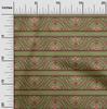 oneOone Cotton Flex Fabric Floral Block Print Fabric BTY 40 Inch Wide