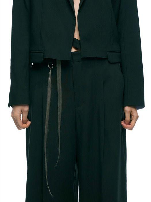 TOAKNET HAIR KEYRING SILVER