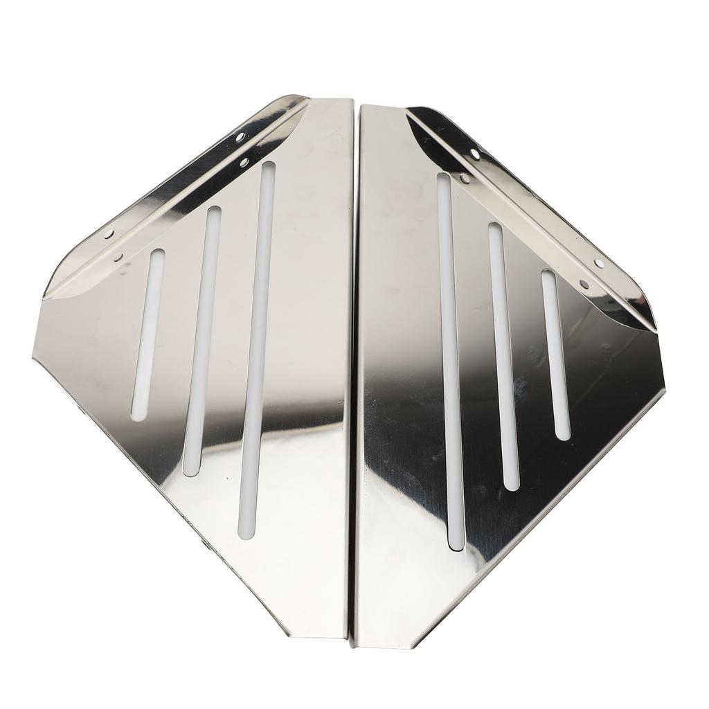 2Pcs Corner Shower Caddy Stainless Steel Modern Wall Mounted Bathroom Shelf for Shampoo Cosmetics Makeups