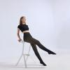 Womens Shapewear Tights With Seamless Crotch High-Waist Slimming Leggings Winter Black Sheer Opaque Full-Length Pantyhose