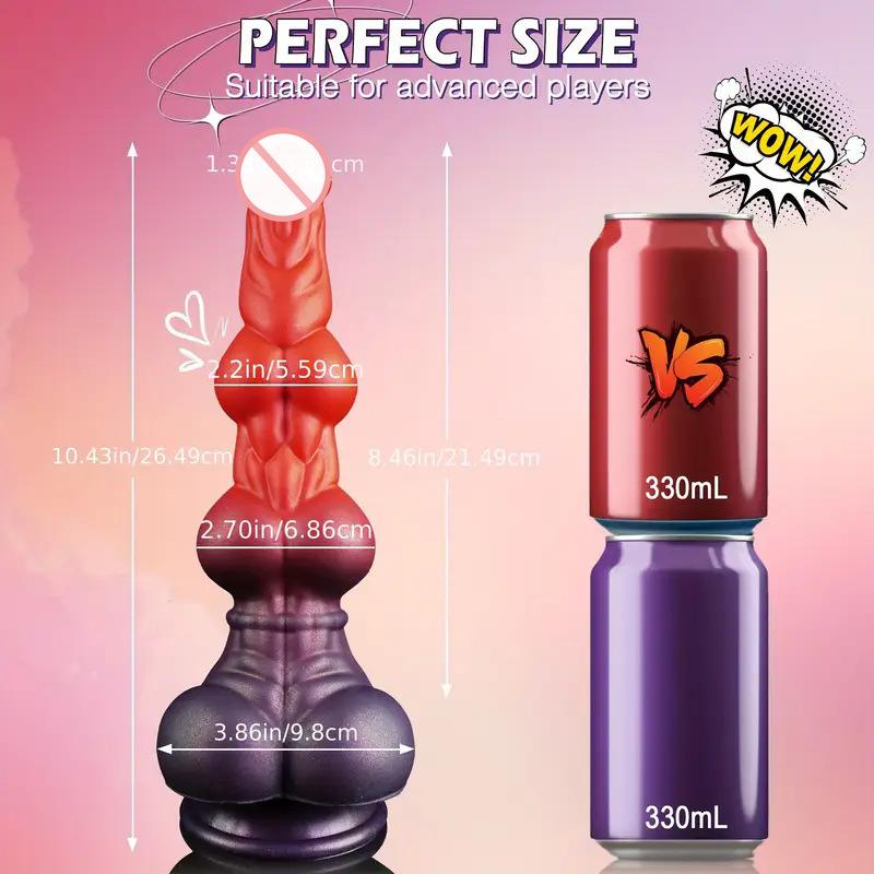 Alien Horse Hanging Double Knot False Penis  Thick Posterior Chamber Anal Plug  Male And Female Masturbation Device Sexual Product