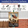 2D Flat Decorative 8×12 Inch Aluminum Plaque Metal Sign | 250 Years Founding Spirit (1776-2026): Revolutionary Soldiers & US Flag; Honor America's