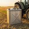 Oil Canister with Handle Stainless Steel Backup Petrol Tank Leakproof Can Drivers, Camping,