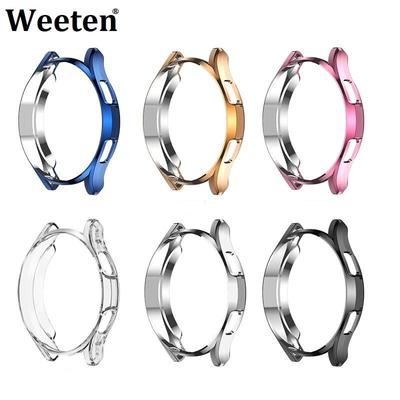 Colorful Soft Silicone TPU Plating Watch Case For Samsung Galaxy Watch 4 Watch 4 Classic Protective Cover Screen Protector Shell for 42mm 46mm