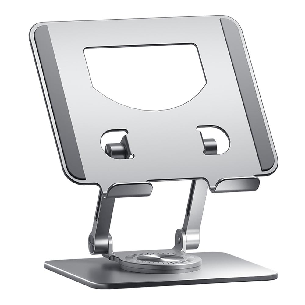 

Складной держатель для мобильного телефона, вращающийся на 360 градусов, полая подставка для мобильного телефона и планшета, регулируемая по высоте подставка для планшета, настольный держатель для iPad серебряный