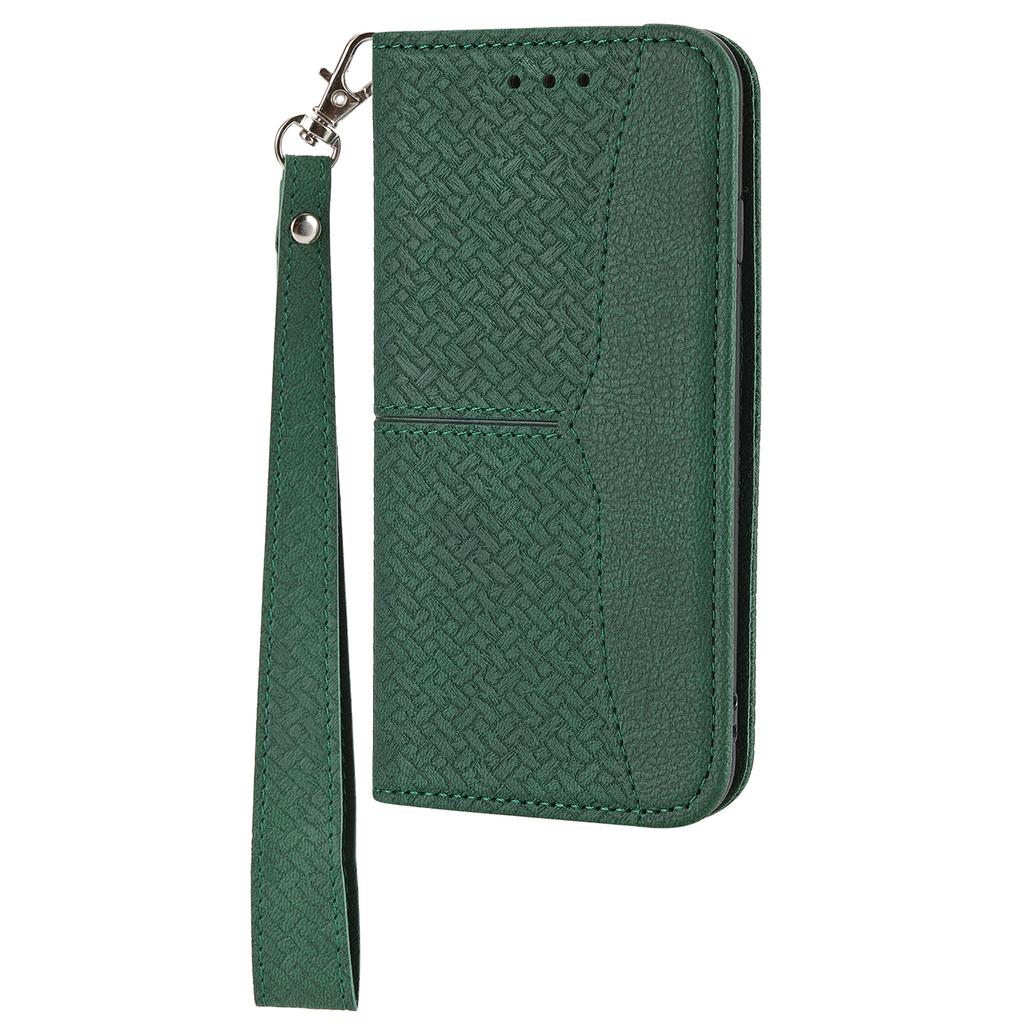 For Samsung Galaxy S25 Case Woven Texture PU Leather Wallet Phone Cover