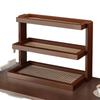 Acrylic countertop cup holder storage shelf desktop organizer for teacups mugs and water glasses suitable for coffee shops corner storage and display