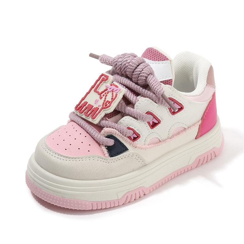 

Детская спортивная обувь 2025 весна и осень новая обувь для девочек повседневная мультяшная обувь для мальчиков кеды мягкая подошва легкая обувь для малышей одинарная 21-26 (6 pairs in one hand) розовый