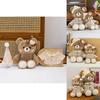 Cute Pajamas And Hats Teddy Bears Plush Toys Doll Children Toy For Kids And Home Decor