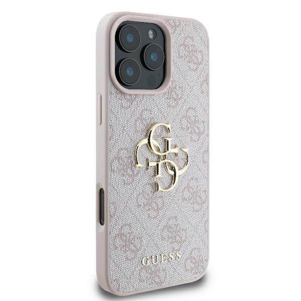 Guess Guhcp16L4Gmgpi Iphone 16 Pro6.3 Różowy/Pink Hardcase 4G Duże Logo