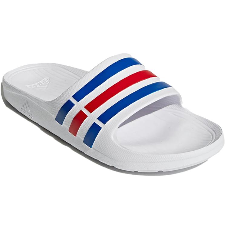 Adidas Duramo Slides White Blue Red U43664