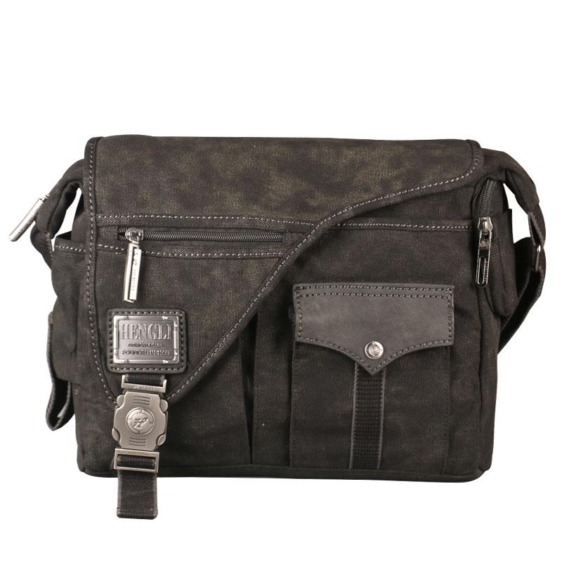 

Ruil Men Canvas Multifunction Crossbody Bag Retro Handbags Travel Wear Resistance Shoulder Messenger Bags Leisure Package Bolsa