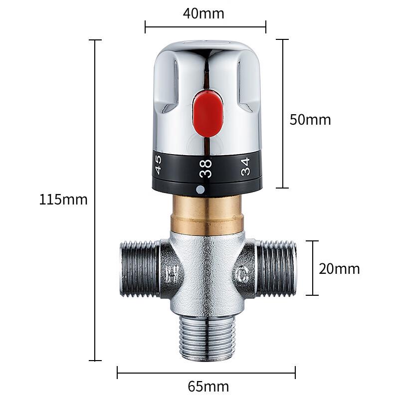 Thermostatic Solar Water Heater Valve: Cold/Hot Shower Mixer & Faucet