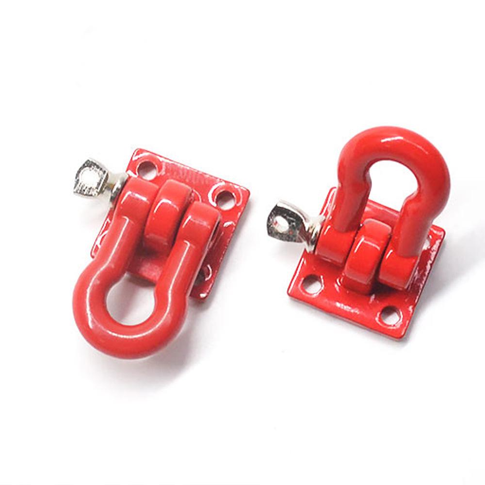 Metal Trailer Towing Buckle Tow Hooks Climbing Trailer Shackles for 1/10 RC Crawler Car  TRX4 Axial SCX10 RC4WD D90 Parts