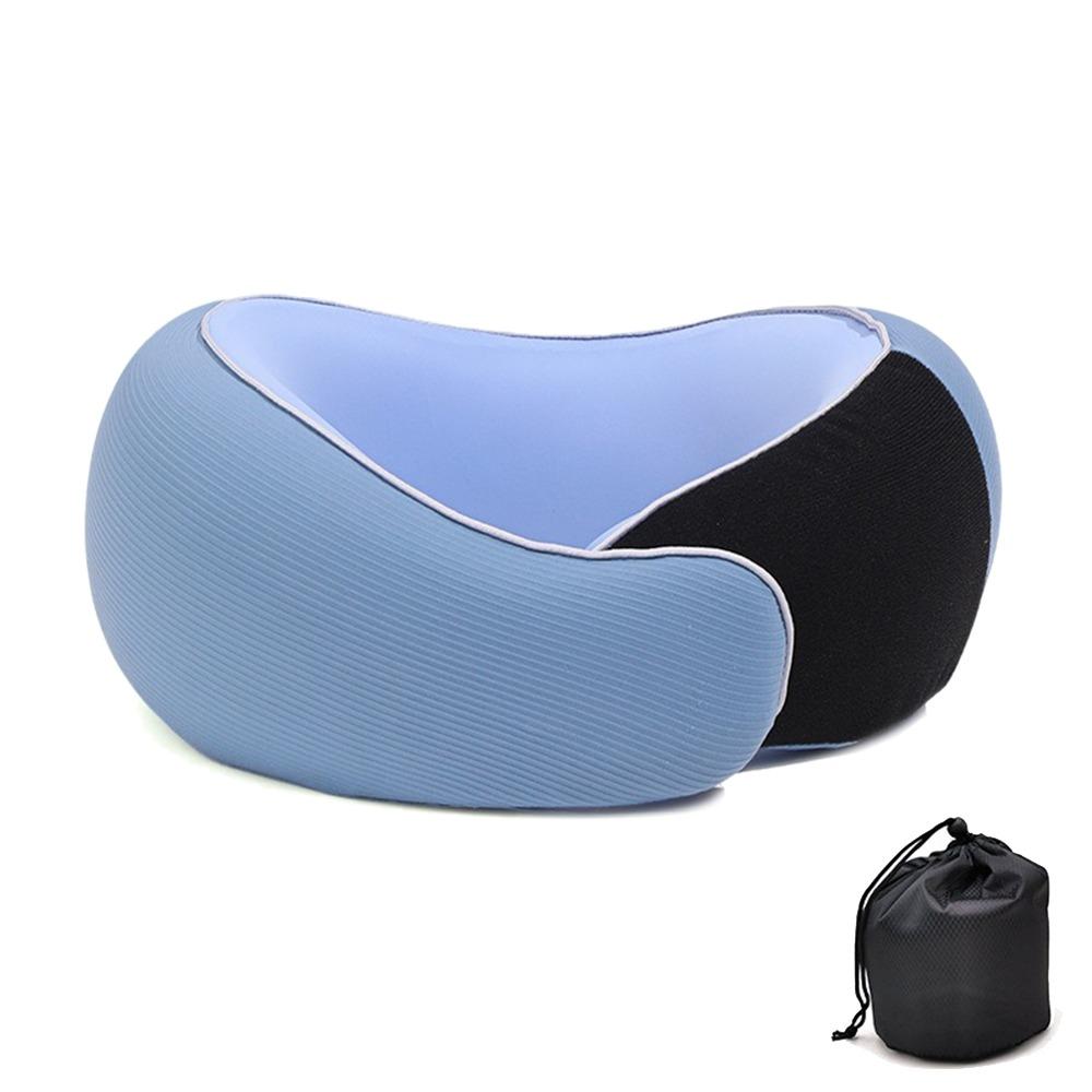 

Adjustable Memory Foam Pillow U-shaped Airplane Cushion For Supports Head Neck and Chin синій
