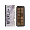 Nebula Series 12-Color Eyeshadow Palette: Pearl, Matte, and Glitter. 12-hour color retention, high pigmentation, dimension, and long-lasting wear.