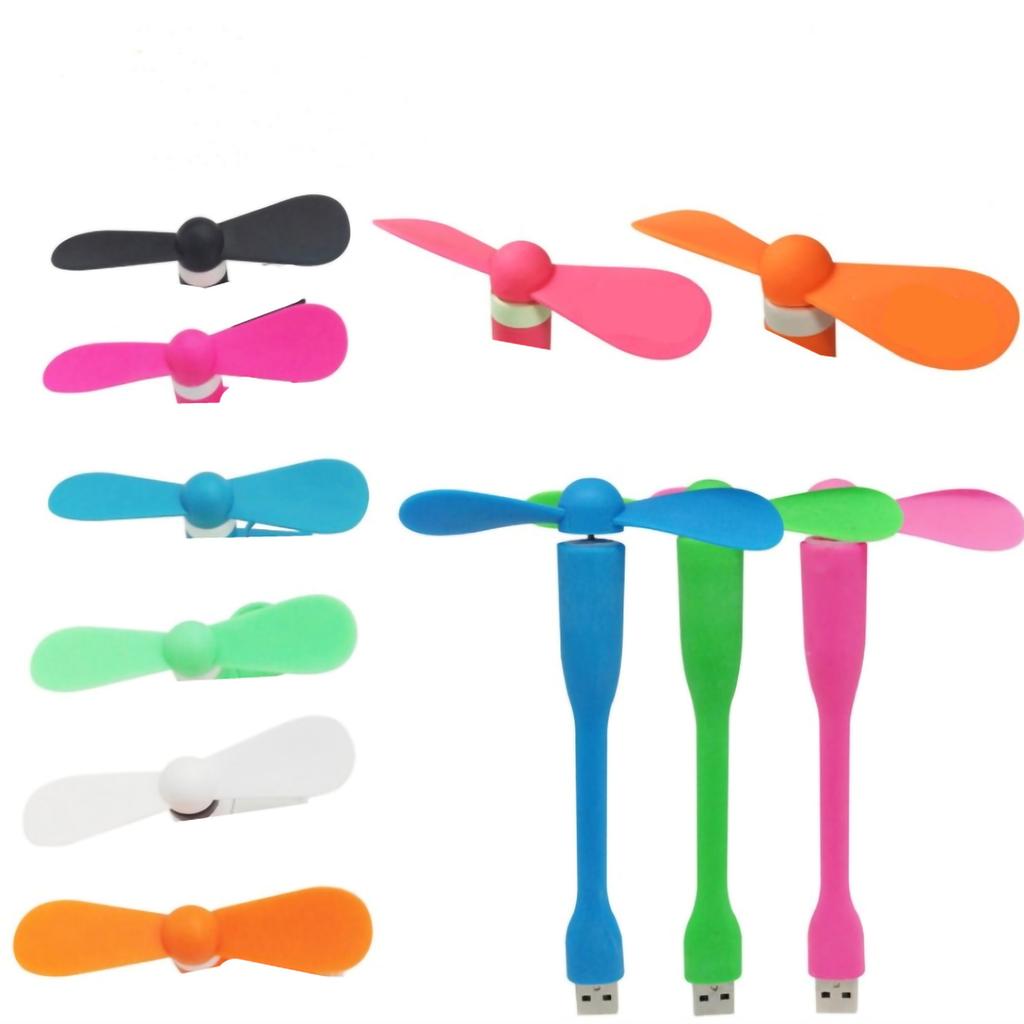 Portable Mobile Phone Fan Silicone Mini Cellphone Handheld Dormitory Fans for TravellingUSB