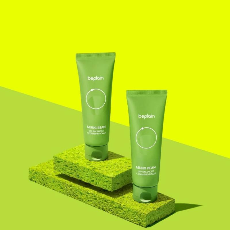 Beplain Mung Bean pH-Balancing Cleansing Foam 80ml