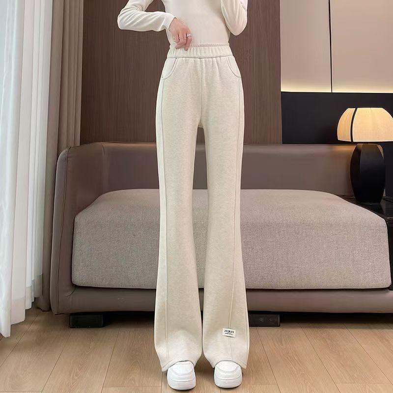 2025 Autumn/Winter Micro-Flare Women s Pants - Trendy, Loose, Slimming, Casual Fit for Spring/Autumn. XL