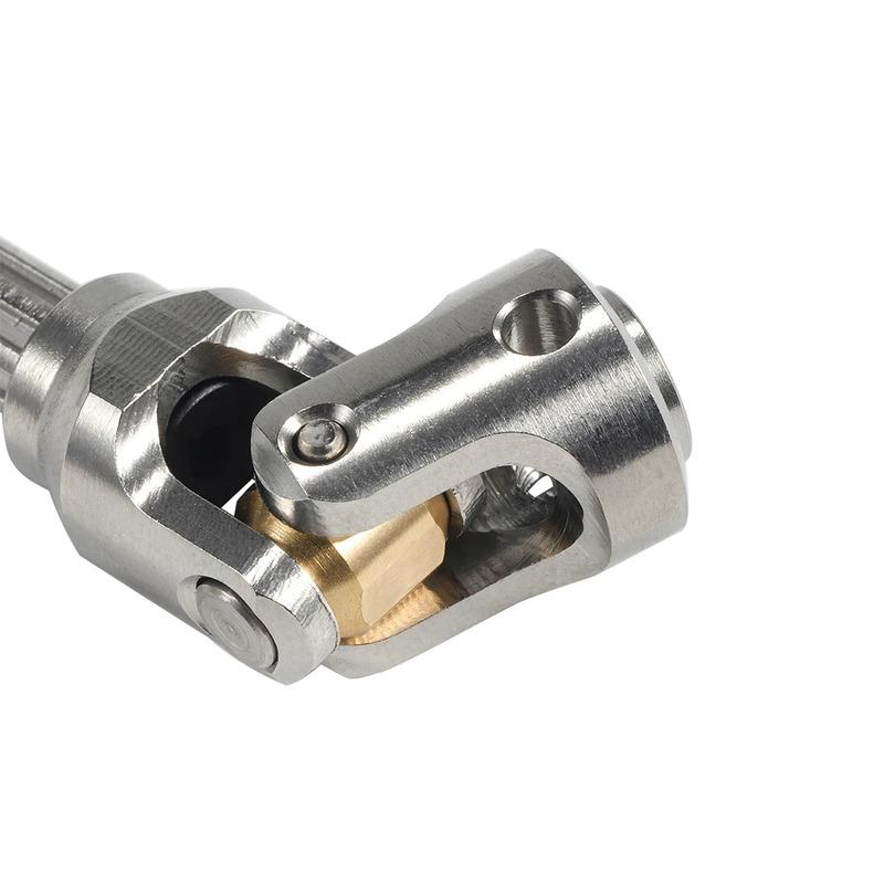 Stainless Steel Universal Joint Drive Shaft for 1/10 RC Crawler SCX10 III Capra TRX4 TRX6 D90 VS4-10 CC01 CFX Element Enduro TF2