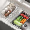 Stainless Steel Dish Drying Rack Large Capacity Sink Dish Drainer  Plates