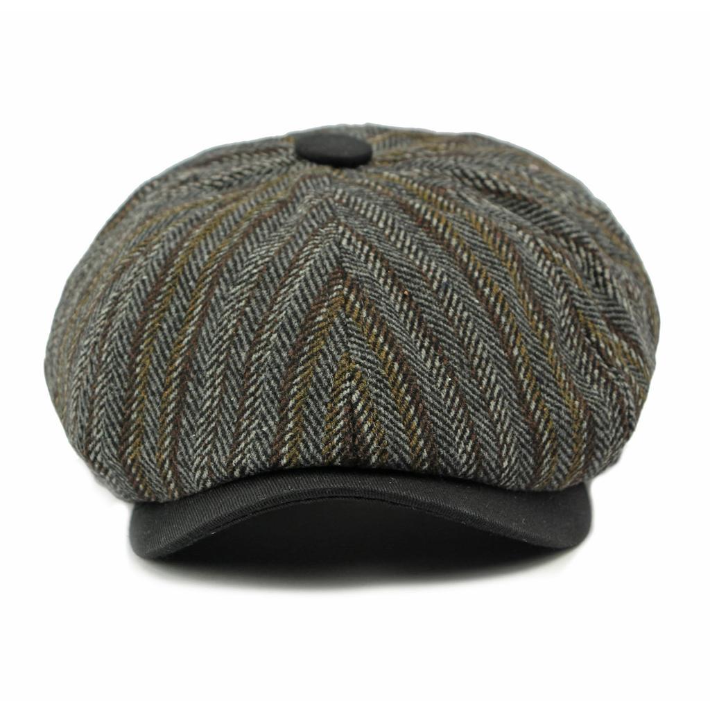 TWO QUILL Newsboy Hunting Perfect for Slimming Stylish Men's Cap, Hat, Painter's Hat, Walking, Travel, Spring/Summer, Gentleman's, Effect, (Gray)