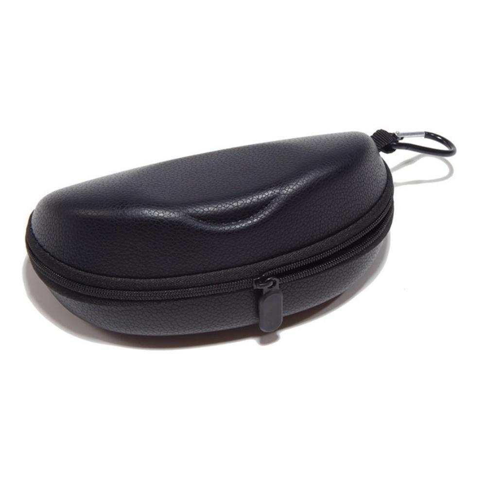 

Черные Кожаные Футляры для Очков с Крючком Портативные На Молнии Защитные Коробки для Очков Сумка для Хранения Солнцезащитных Очков для Спорта Велоспорта Защита от Давления