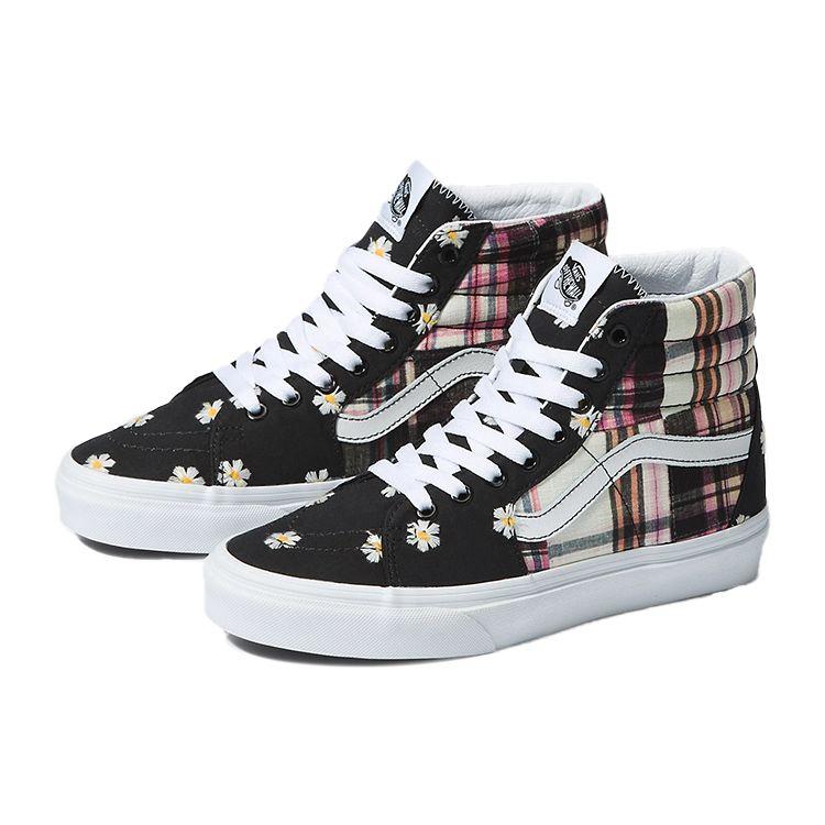 Vans Sk8 Casual High-Top Skate Shoes Unisex Sneakers Black White Pink VN0A7Q5NUUW