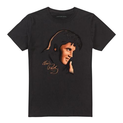 Elvis Presley Unisex Erwachsenen Warmes Porträt T-Shirt