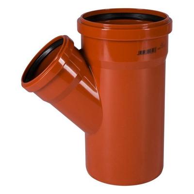 PVC Branch - KLASEBO - DN 160/110 - 45 Degrees - Wastewater Resistance - Simplified Installation