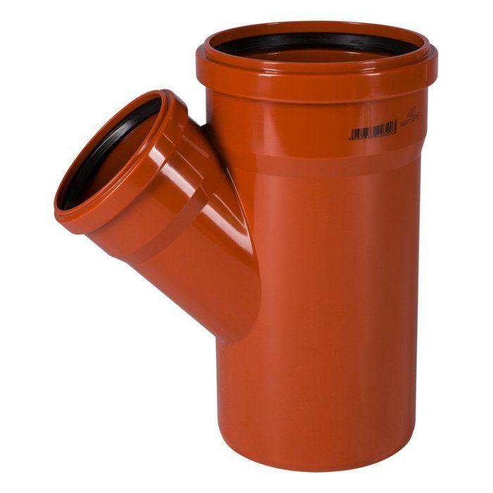 Raccordo in PVC - KLASEBO - DN 160/110 - 45 Gradi - Resistenza alle acque reflue - Installazione semplificata