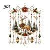 Atmosphärische Dekoration für Büroräume Weihnachts-Windspiel, Acryl-Sonnenfänger für Außenbereich Garten Terrasse Elegante Dekorationen Festival-Dekor, Hängend
