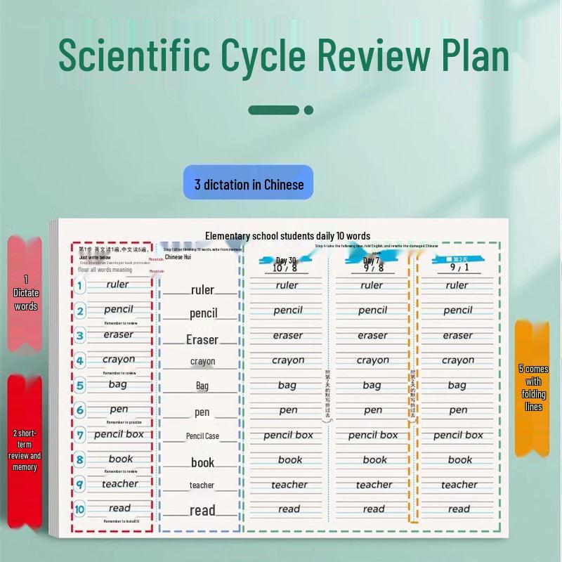 Elementary Vocabulary Guide: Master 10 Words Daily with Ebbinghaus Memory Techniques