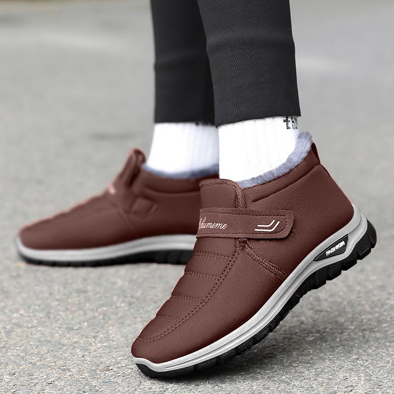 Fashion Women Ankle-Length Winter Boots Warm Cotton Lined Slip Resistant Rubber Sole Waterproof Casual Shoes Fast Delivery