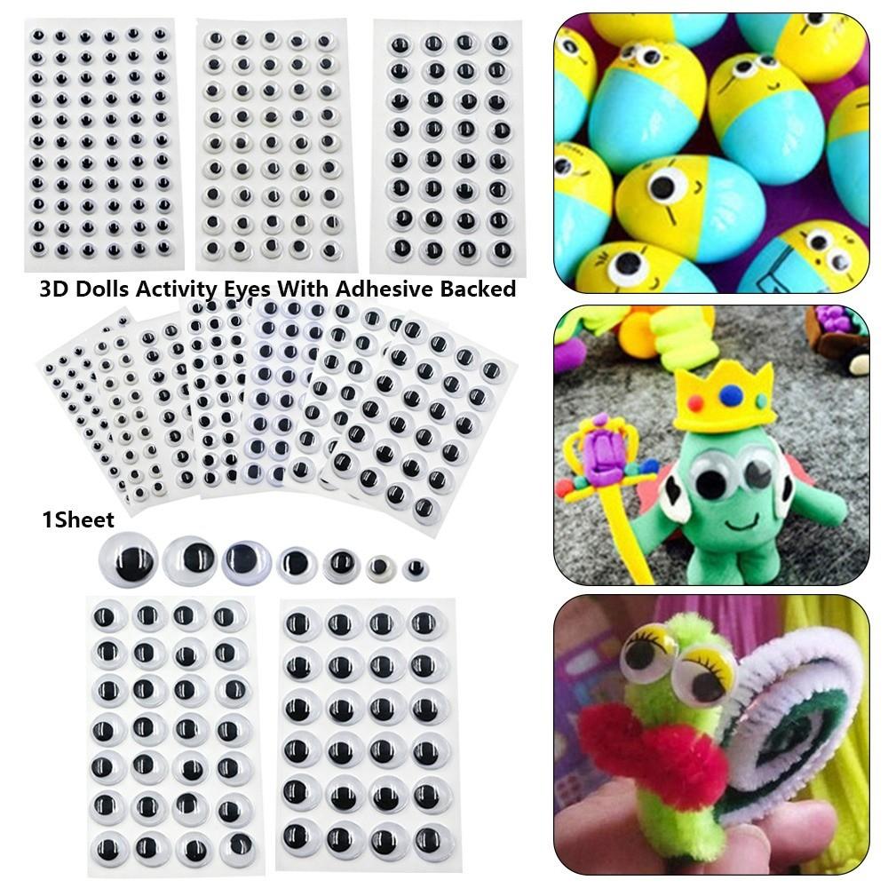 1Sheet Plastic Dolls Activity Eyes 3D Kindergarten Handmade Dolls Eyes