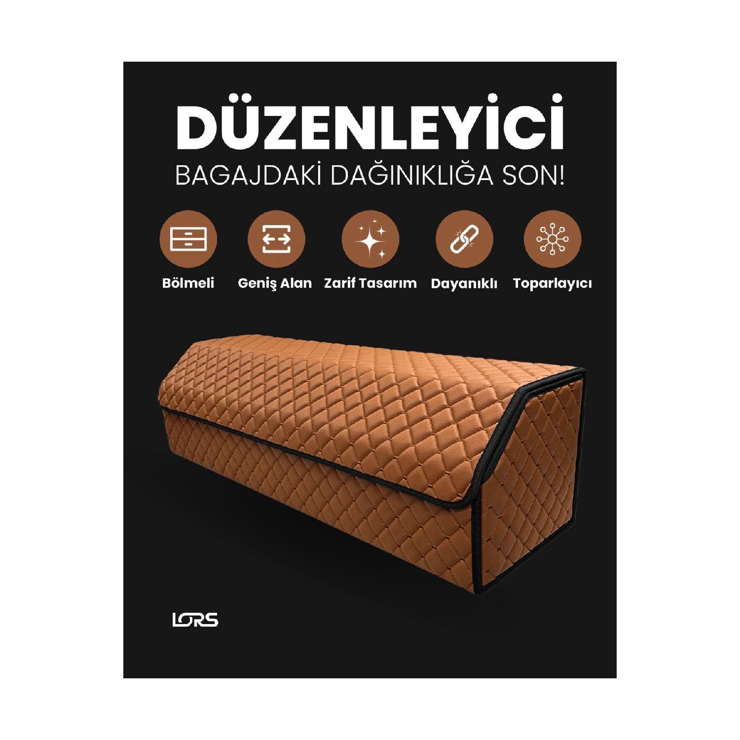 

Автомобильная сумка для багажа 100 см, органайзер для багажа коричневого цвета
